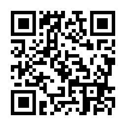 iOS用アプリのダウンロードページにアクセスするためのQRコード