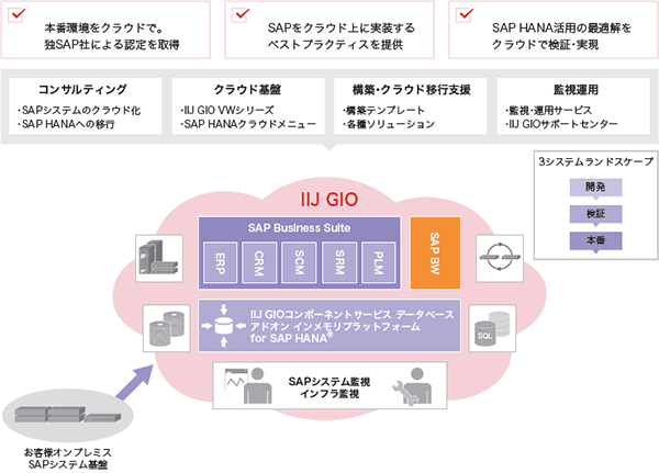 図-1 IIJ GIO for SAPソリューション