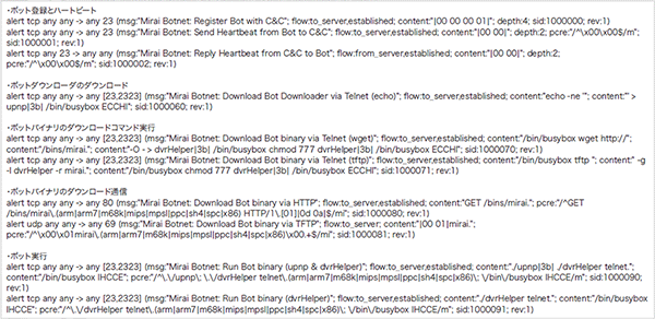 図-18 Snort用シグネチャ