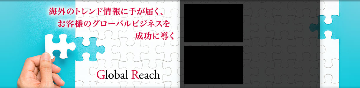 海外のトレンド情報に手が届く、お客様のグローバルビジネスを成功に導く Global Reach