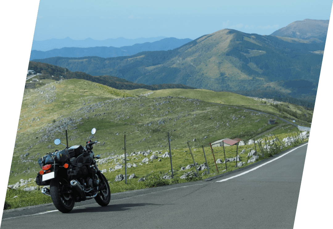 休日はバイクでツーリング