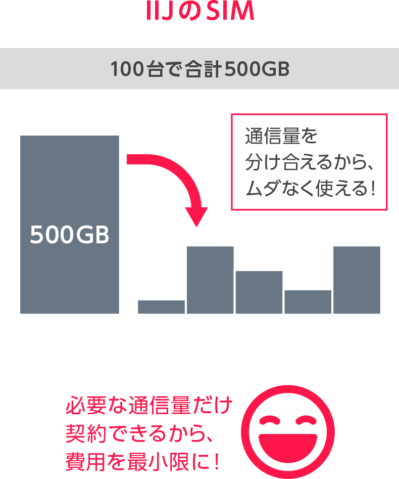 イメージ図：IIJのSIM